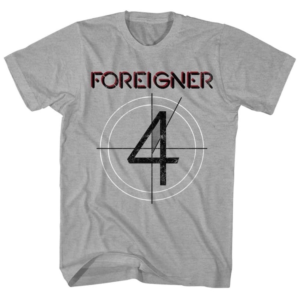 Foreigner Tshirt 4 Album Art Foreigner Gray Shirt